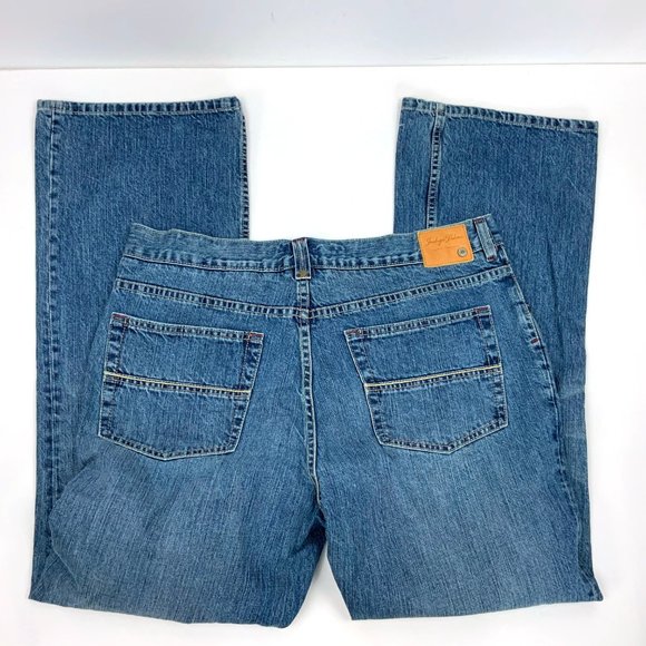 Vintage Tommy Bahama Indigo Palms Men's Bootcut Medium Wash Jeans 38/32 - Picture 11 of 16